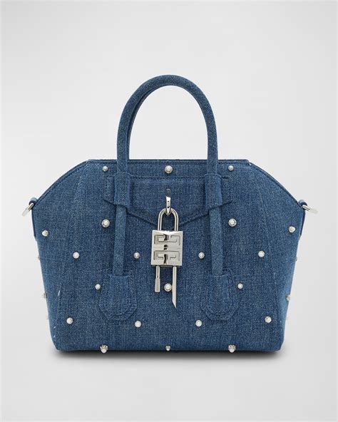 mini givenchy antigona outfit|givenchy mini antigona lock denim tote bag.